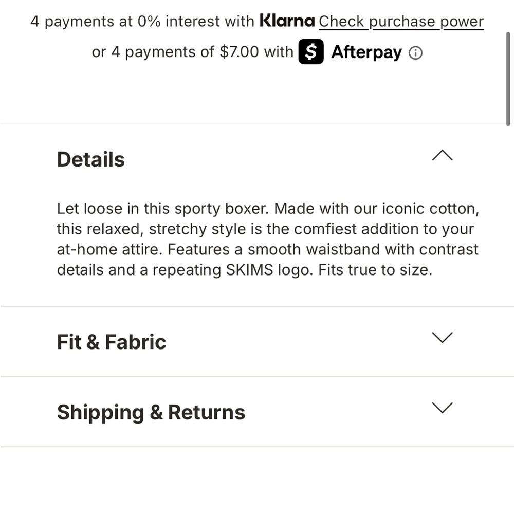 NEW Skims Cotton Rib Loose Boxers - Picture 5 of 7
